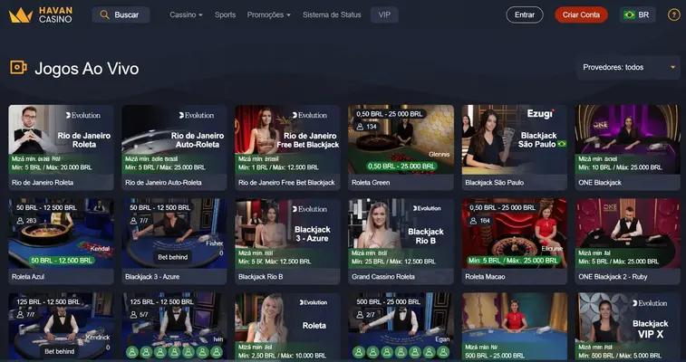 Havan Casino Ao Vivo Brasil